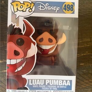 Funko pop Luau Pumbaa Vinyl Figure - Brown, Tan, Red